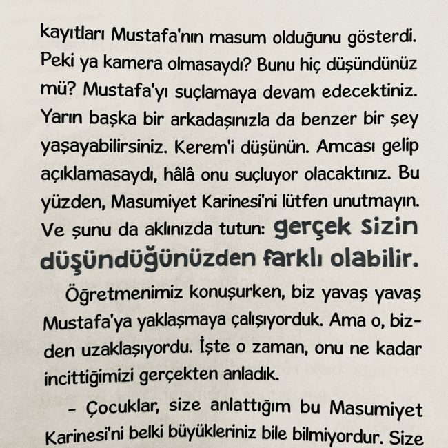 Kayıp Çileğin Sırrı: Masumiyet Karinesi